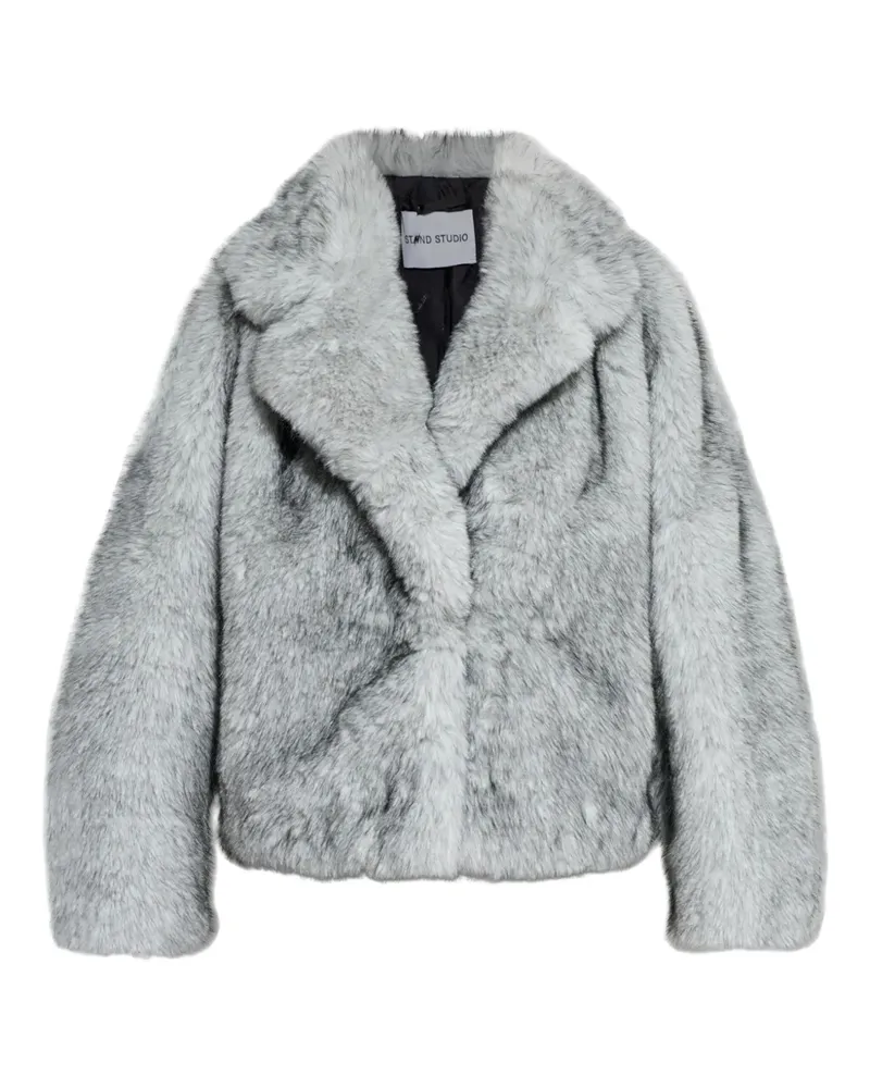 STAND India Jacke aus Faux Fur - Grau Grau