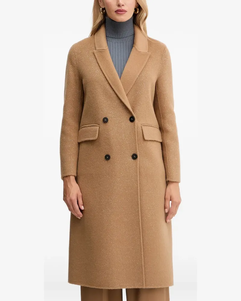 Simona Corsellini Doppelreihiger Mantel - Braun Braun