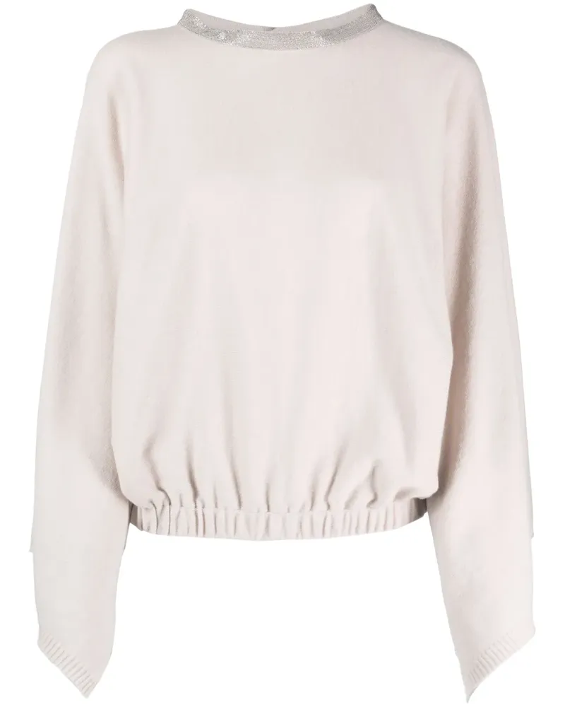 Fabiana Filippi Kaschmirpullover mit Perlen - Nude Nude
