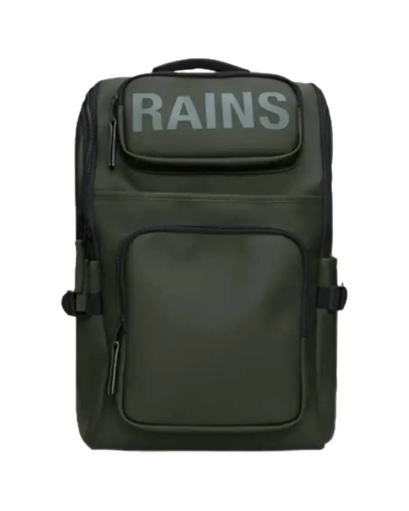 RAINS Matter Rucksack mit Logo-Print - Grün Grün