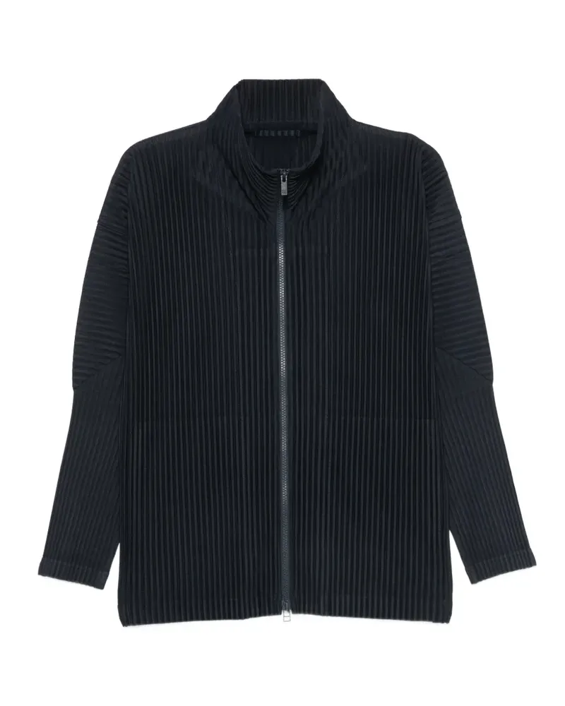 Issey Miyake Plissiertes Sweatshirt - Blau Blau