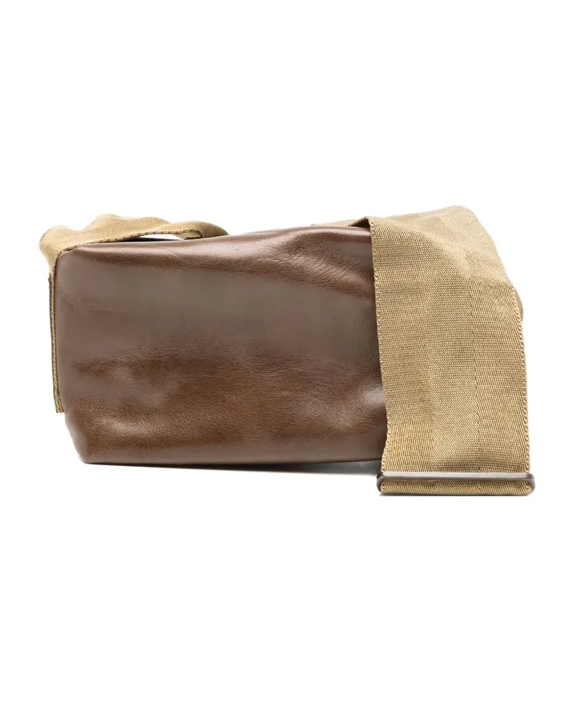 Uma Wang Schultertasche aus Faux-Leder - Braun Braun