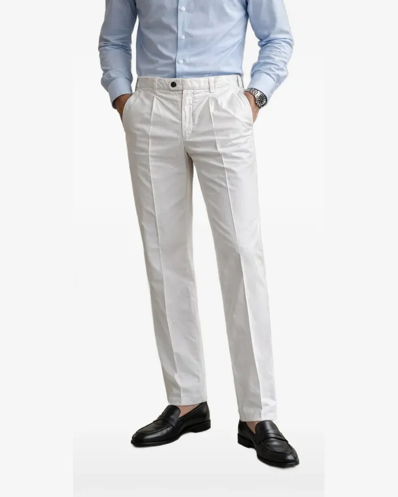 Brunello Cucinelli belt-loops trousers - Weiß Weiß