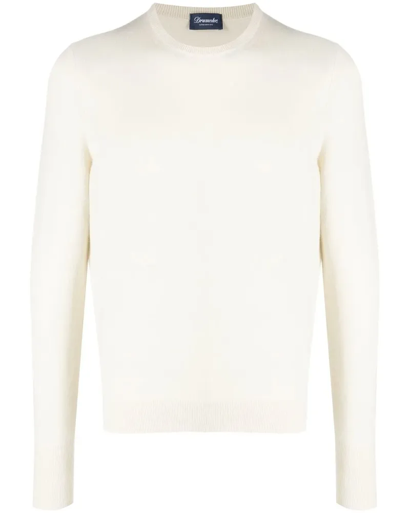 Drumohr  Pullover mit Rundhalsausschnitt - Nude Nude