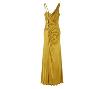 Robe mit Raffung - Gelb