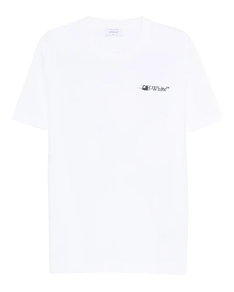OFF-WHITE T-Shirt mit Logo-Stickerei - Weiß Weiß