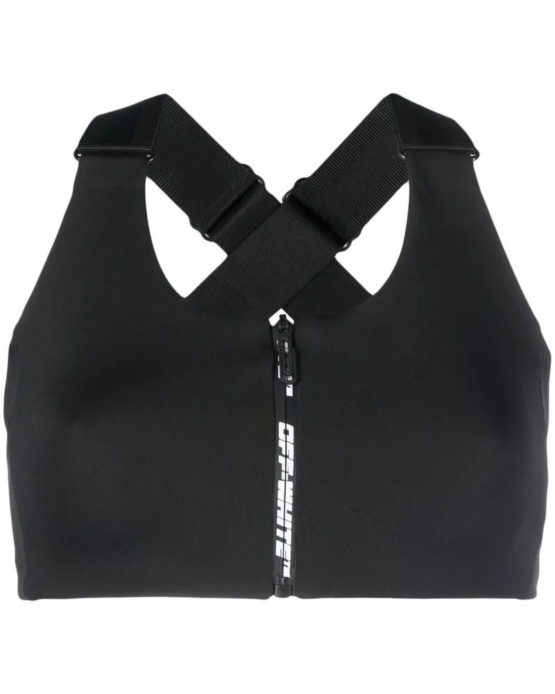 OFF-WHITE Sport-BH mit Logo - Schwarz Schwarz