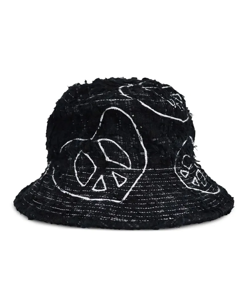 READYMADE Fischerhut aus Tweed - Schwarz Schwarz