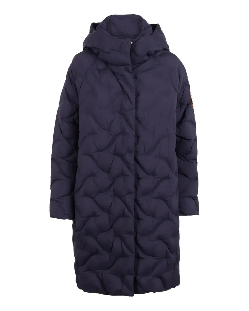 Ermanno Scervino quilted hooded coat - Blau Blau