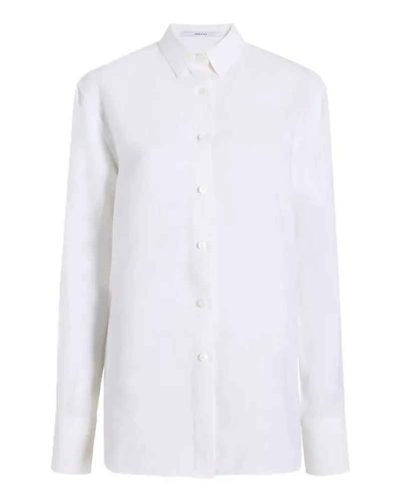 Another Tomorrow linen shirt - Weiß Weiß