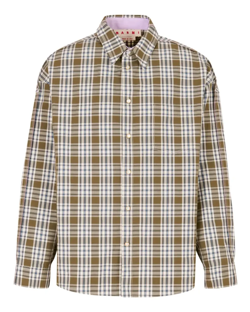 Marni Hemd mit Karomuster - Grün Grün