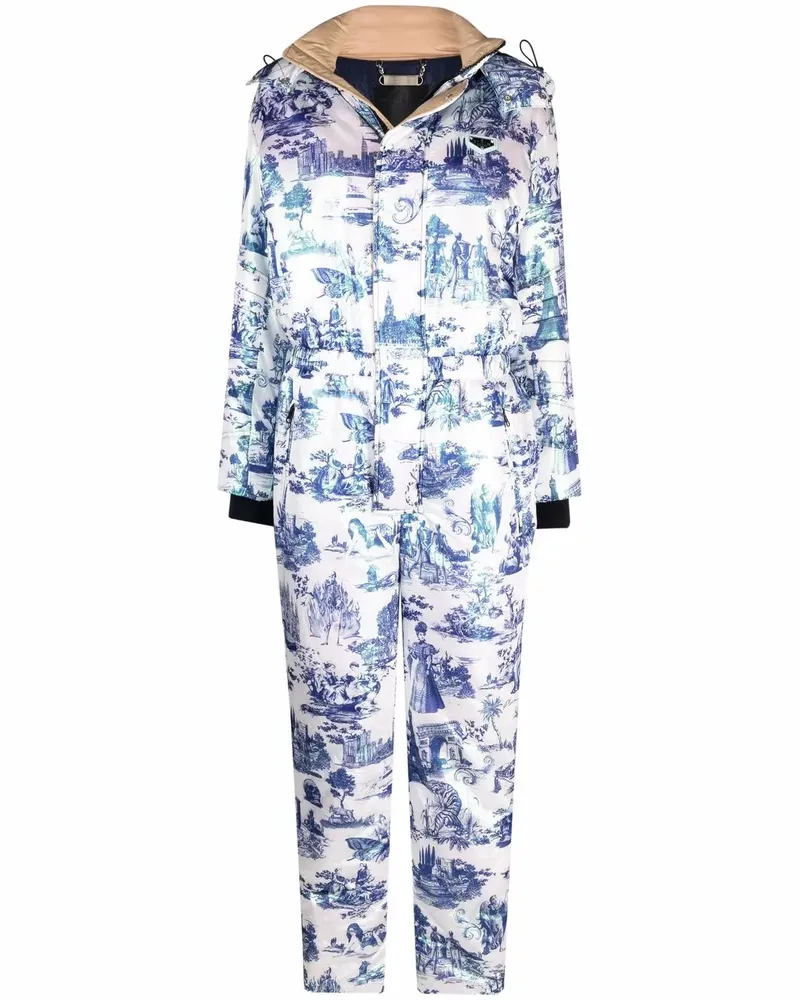Philipp Plein Jumpsuit mit Print - Weiß Weiß