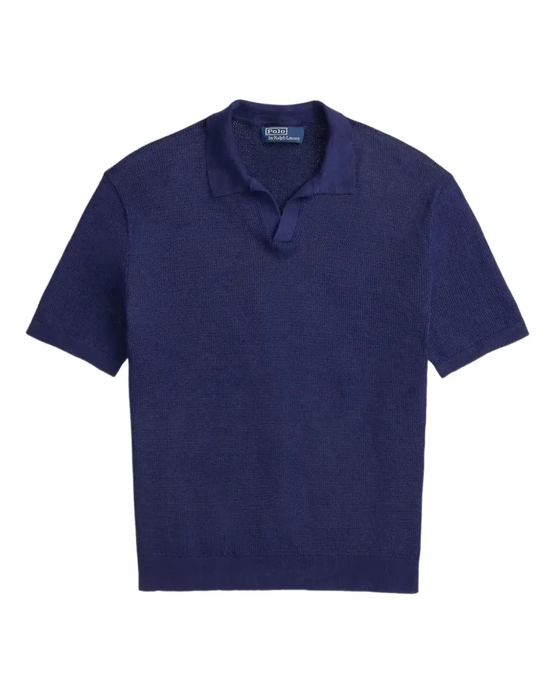 Ralph Lauren T-Shirt mit Poloshirtkragen - Blau Blau