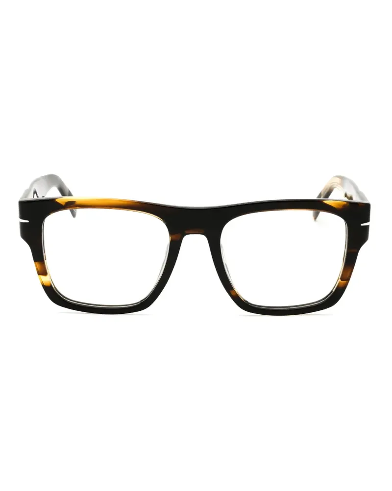 EYEWEAR by DAVID BECKHAM Brille mit eckigem Gestell - Braun Braun