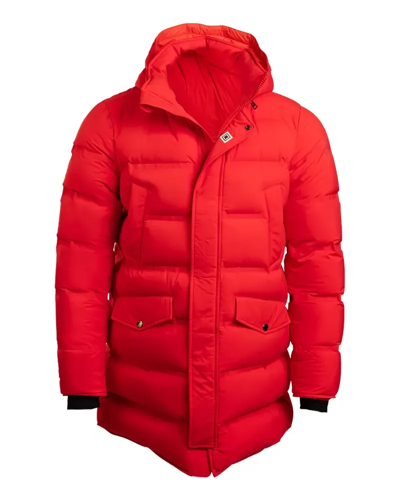 Kiton Hecla hooded puffer coat - Rot Rot