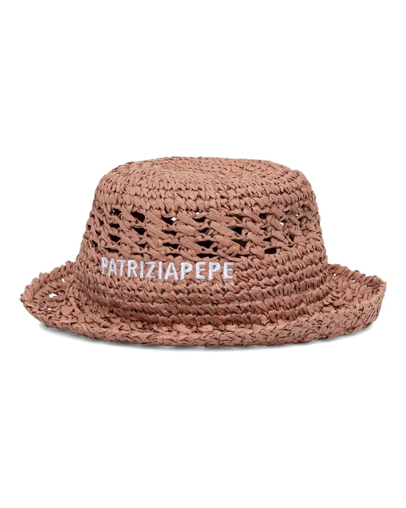 Patrizia Pepe Fischerhut mit Logo-Stickerei - Braun Braun