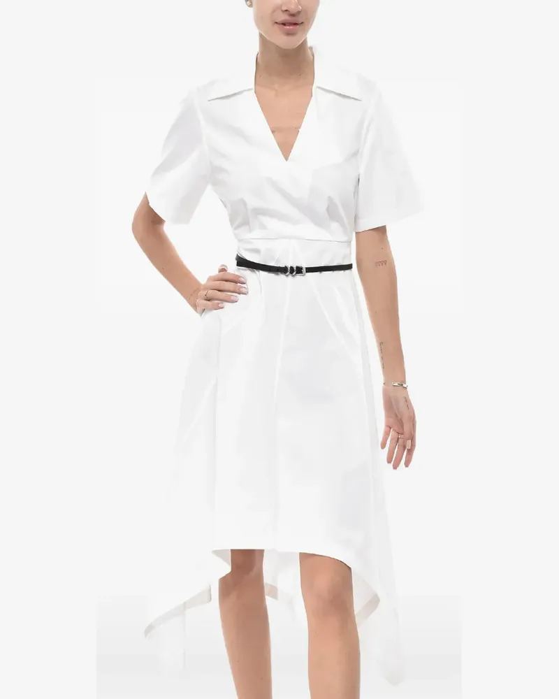 Givenchy belted shirt midi dress - Weiß Weiß
