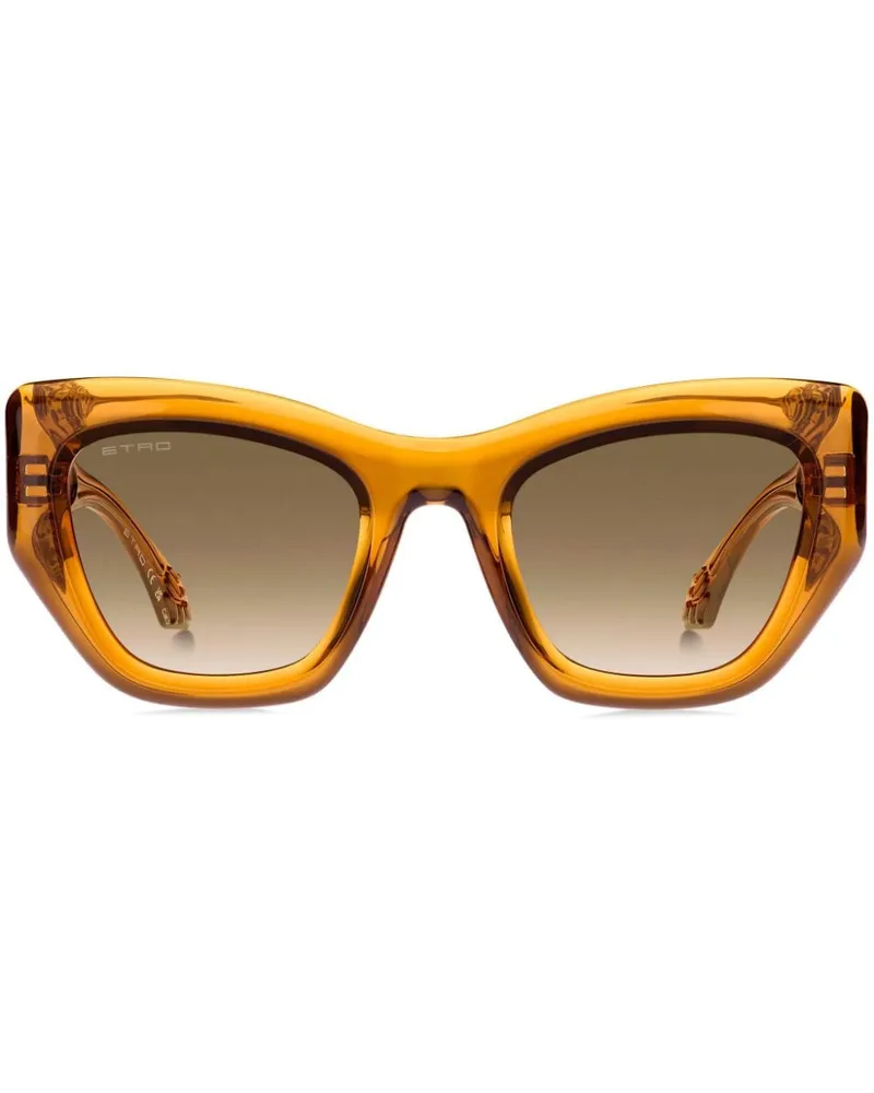 Etro Paisley Cat-Eye-Sonnenbrille - Gelb Gelb