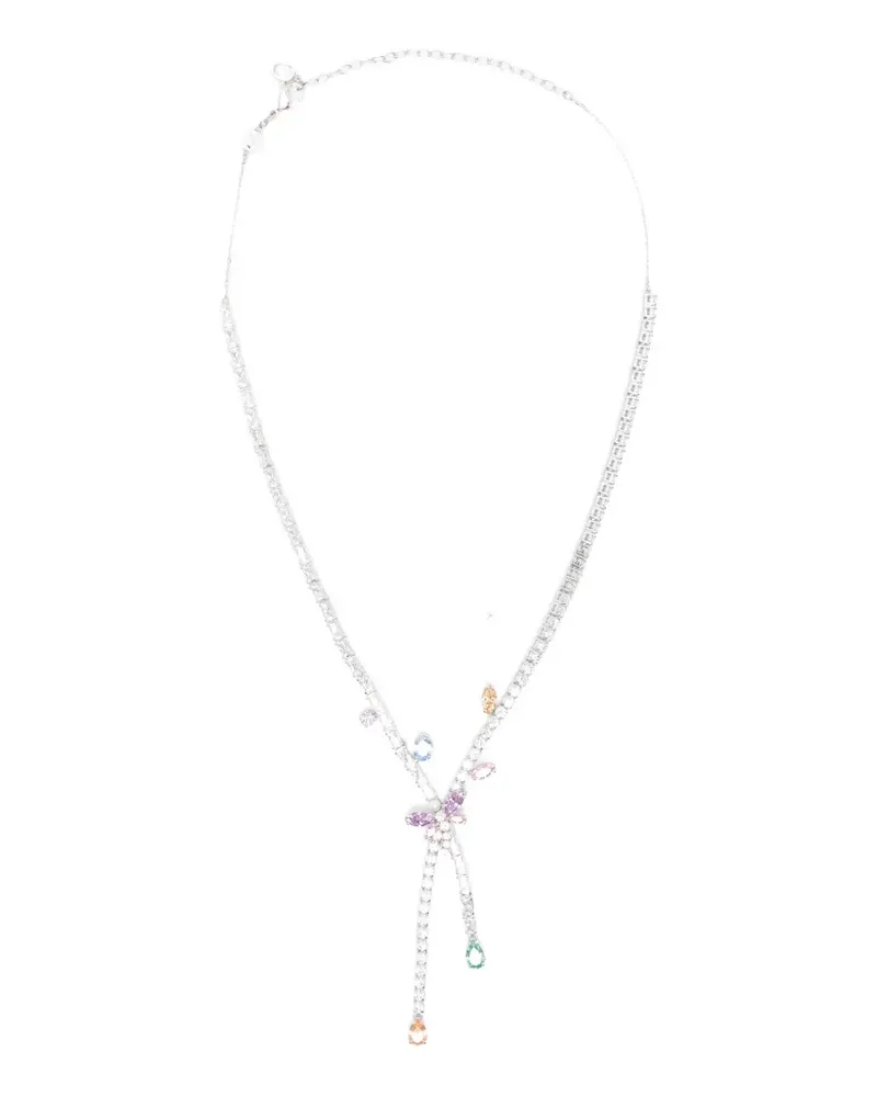 Swarovski x Ariana Grande crystal-embellishment necklace - Silber Silber