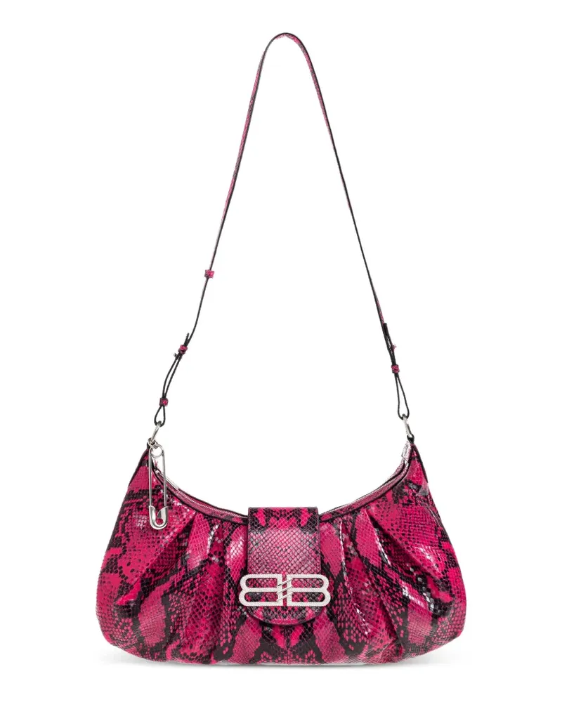 Balenciaga Mittelgroße Pamela Schultertasche - Rosa Rosa