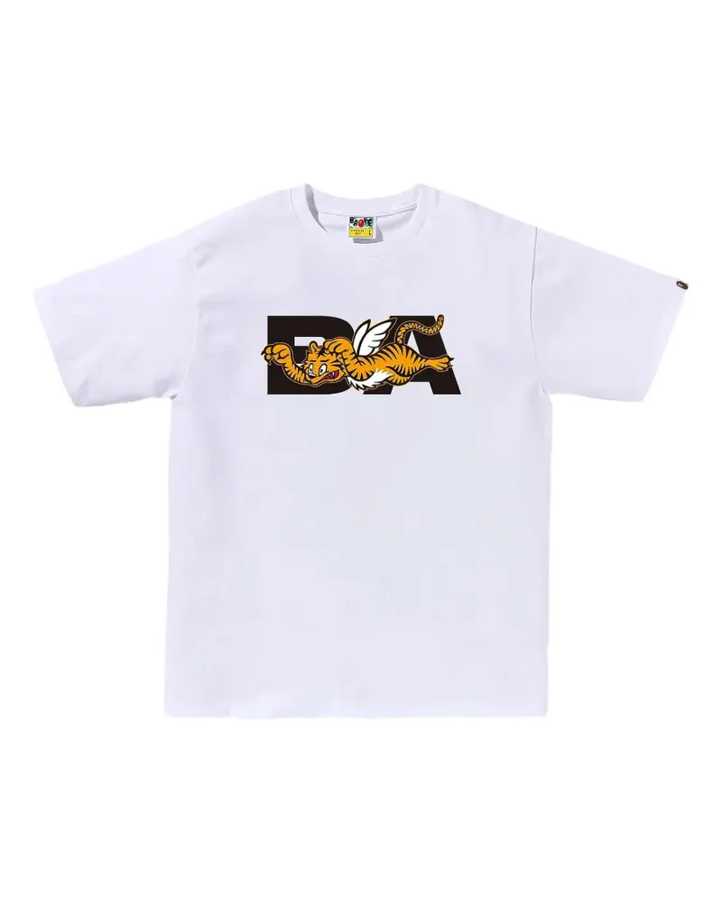 BAPE BA Flying Tiger T-Shirt - Weiß Weiß