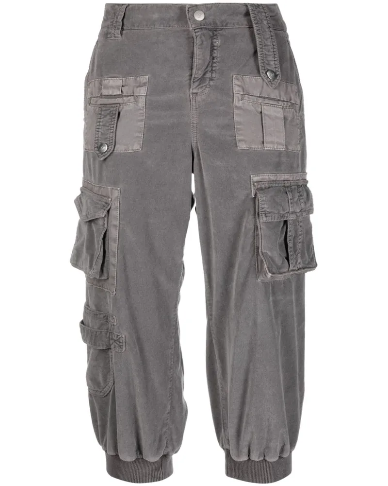 Blumarine Cropped-Hose mit mehreren Taschen - Grau Grau