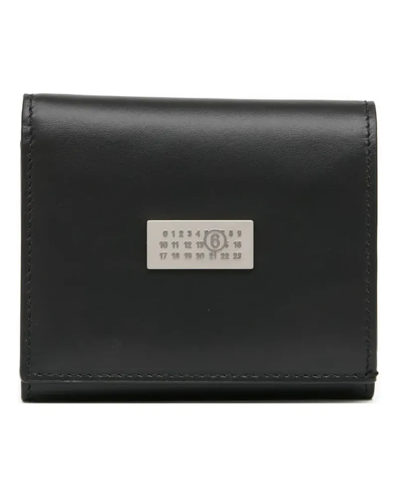 Maison Margiela Portemonnaie mit Schild - Schwarz Schwarz