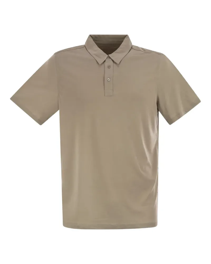 Majestic Poloshirt mit kurzen Ärmeln - Nude Nude