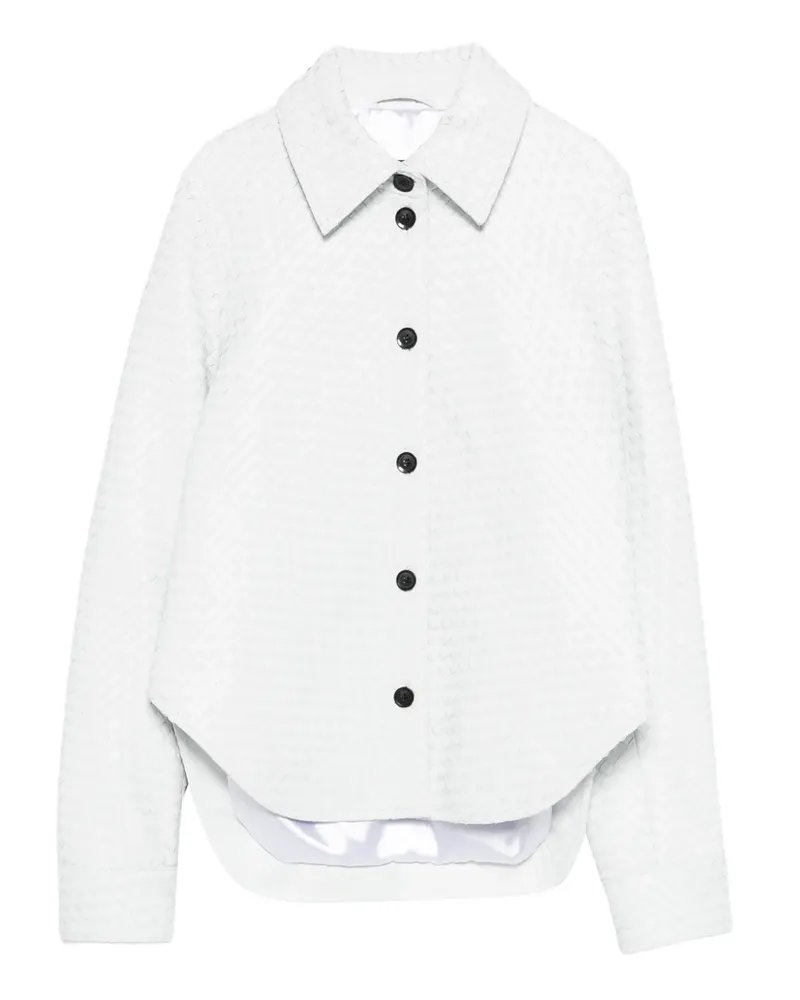 Manokhi Demi textured shirt - Weiß Weiß