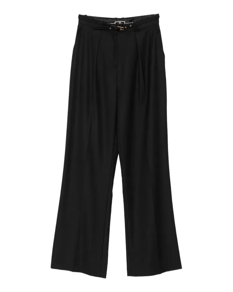 Elisabetta Franchi belted pleated trousers - Schwarz Schwarz