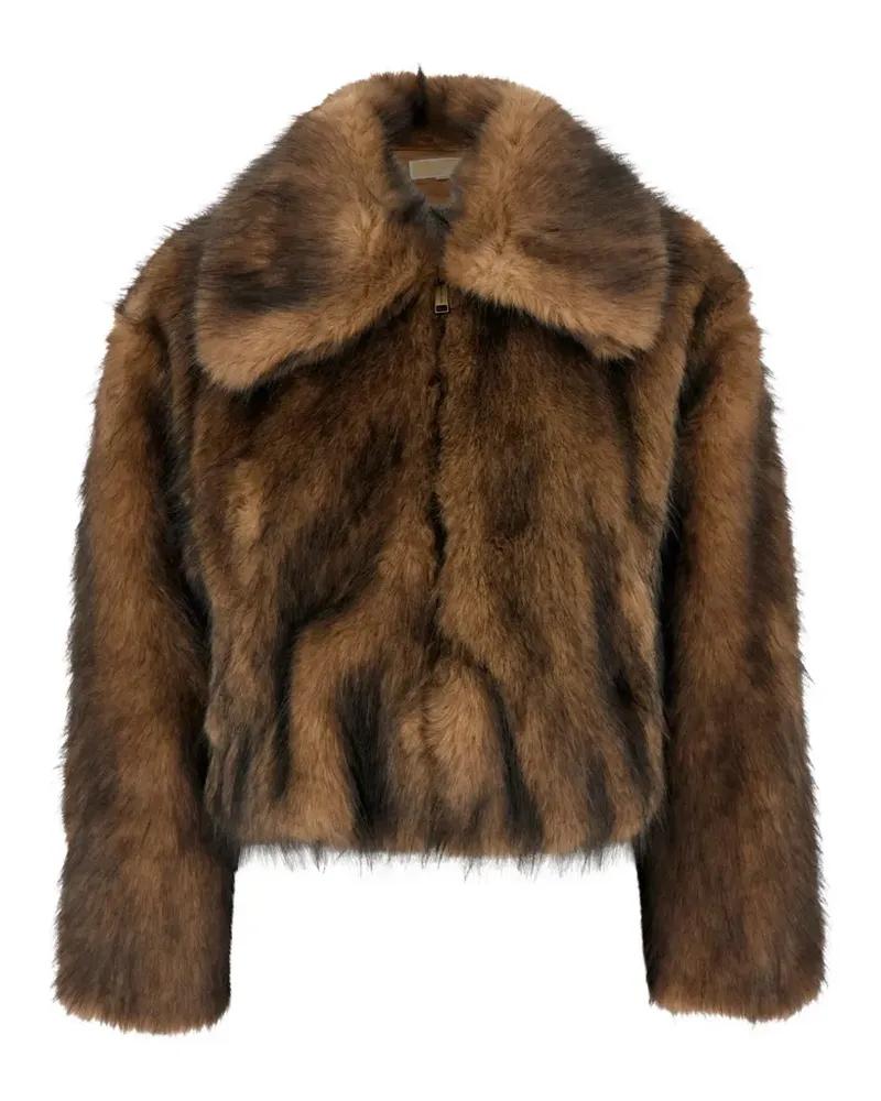 Michael Kors Jacke aus Faux Fur - Nude Nude