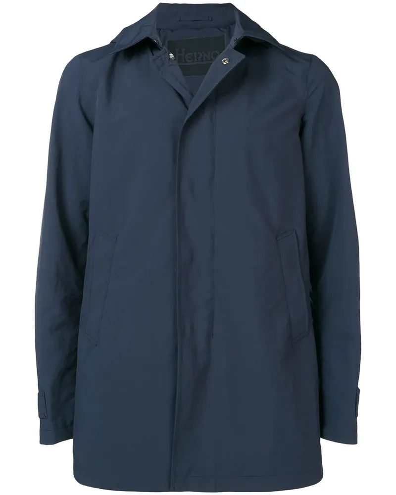 Herno Leichte Kapuzenjacke - Blau Blau