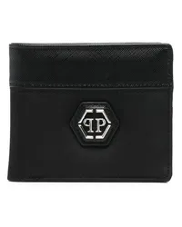 Philipp Plein Portemonnaie mit Logo-Schild Schwarz