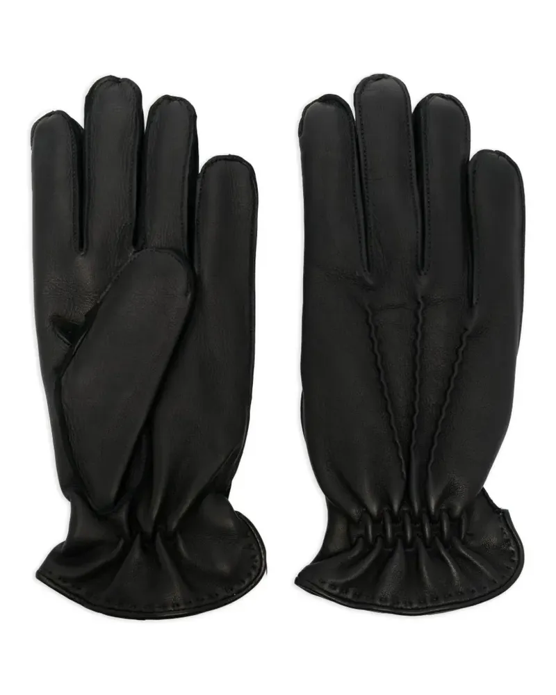 Orciani Handschuhe aus Leder - Schwarz Schwarz
