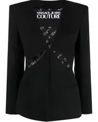 Versace Jeans Blazer mit Cut-Outs Schwarz