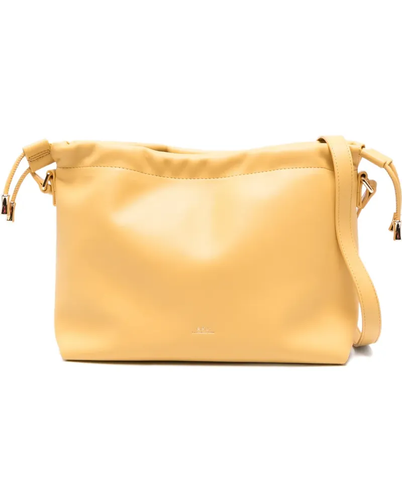 A.P.C. Ninon Schultertasche mit Kordelzug - Gelb Gelb