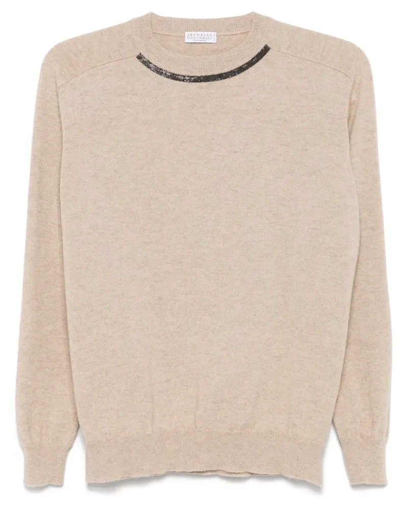Brunello Cucinelli Pullover aus Kaschmir - Nude Nude