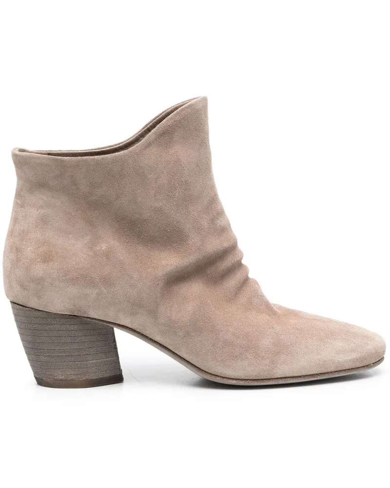 Officine Creative Italia Stiefeletten aus Wildleder 60mm - Nude Nude