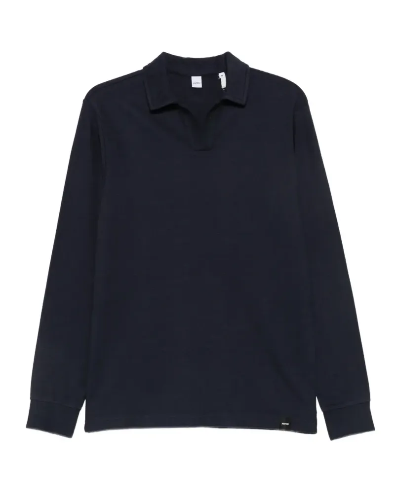 ASPESI Langärmeliges Poloshirt - Blau Blau