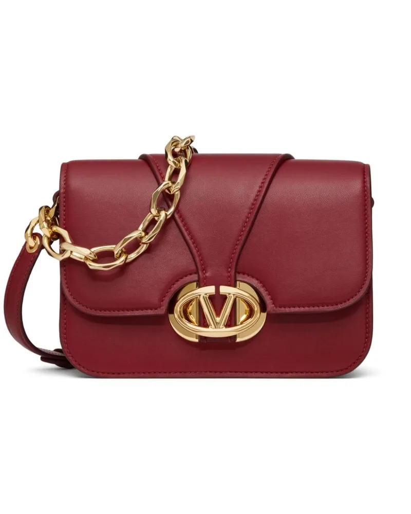Valentino Garavani Kleine VLogo O'Clock Schultertasche - Rot Rot