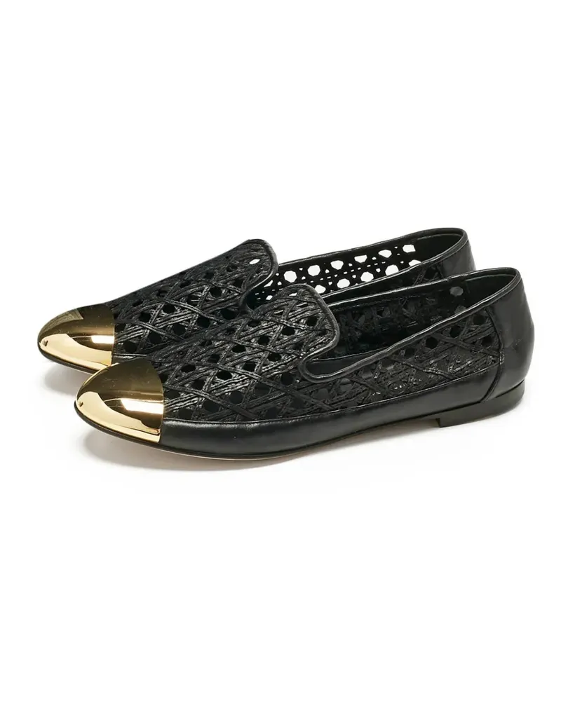 Giuseppe Zanotti leather cap-toe loafers - Schwarz Schwarz