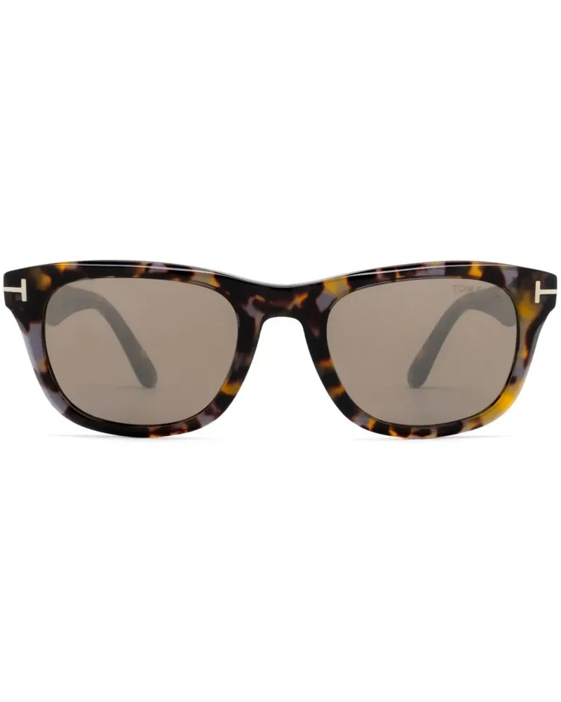 Tom Ford Kendel Sonnenbrille mit eckigem Gestell - Braun Braun