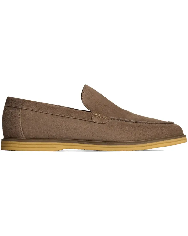 12 STOREEZ Loafer aus Wildleder - Braun Braun
