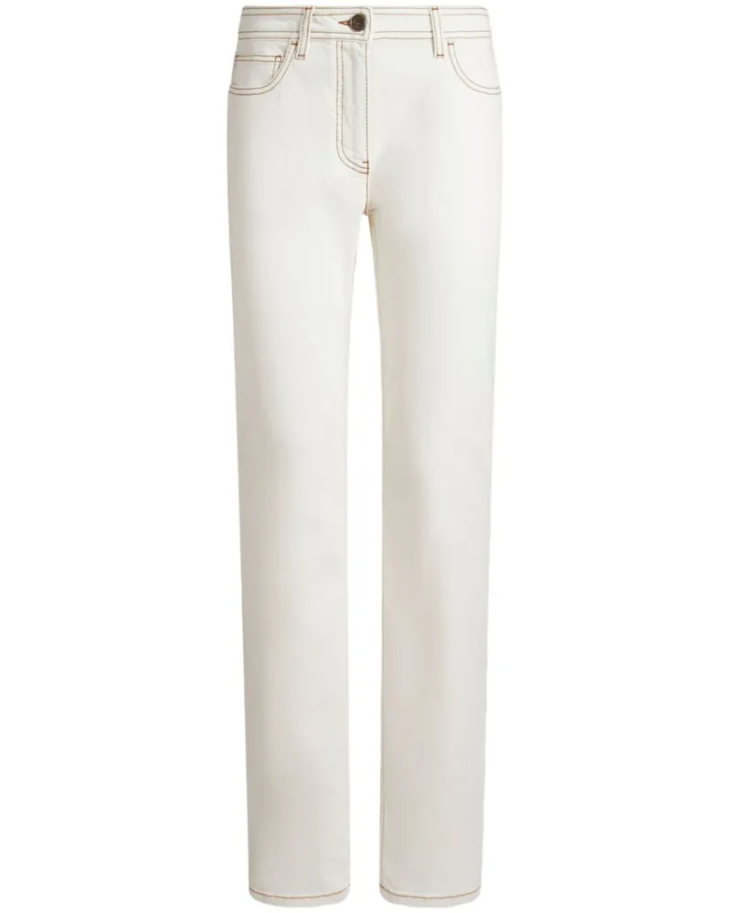 Etro Klassische Skinny-Jeans - Weiß Weiß