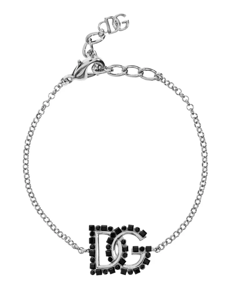 Dolce & Gabbana Armband mit DG-Logo - Silber Silber