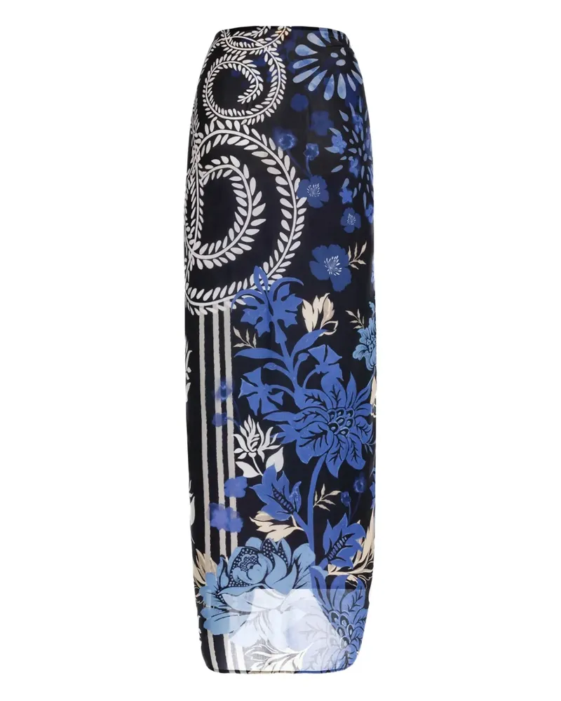 AGUA BENDITA Marine floral-print sarong - MULTICOLOR Multicolor