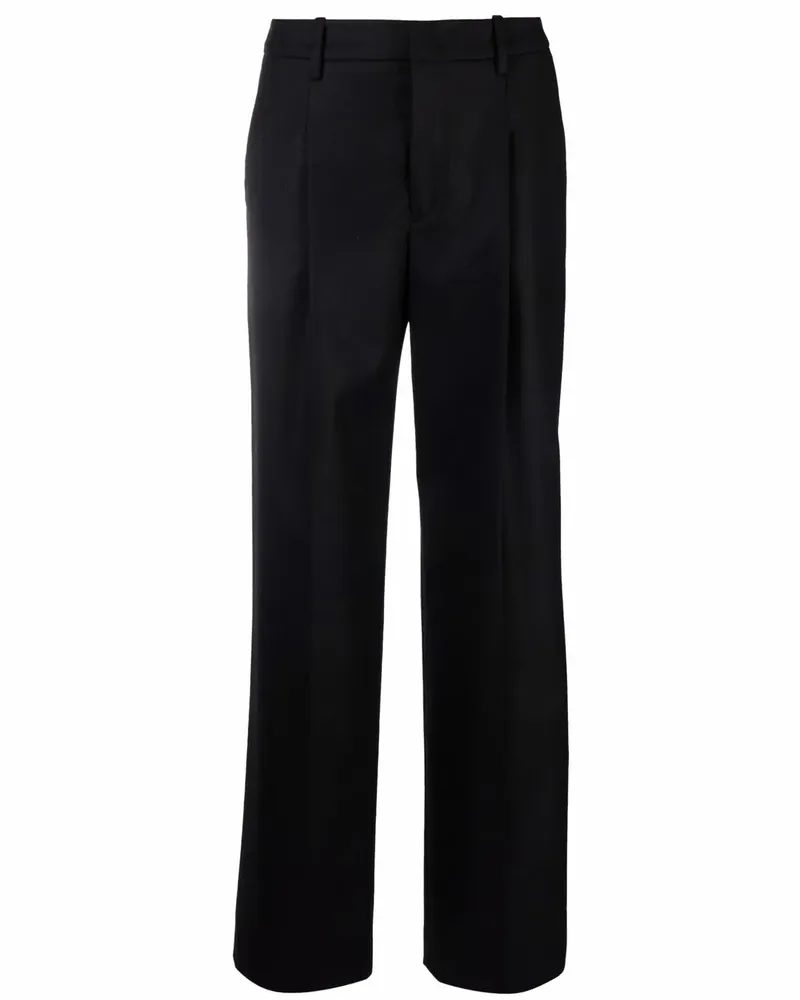 PT TORINO Weite Hose mit Falten - Schwarz Schwarz