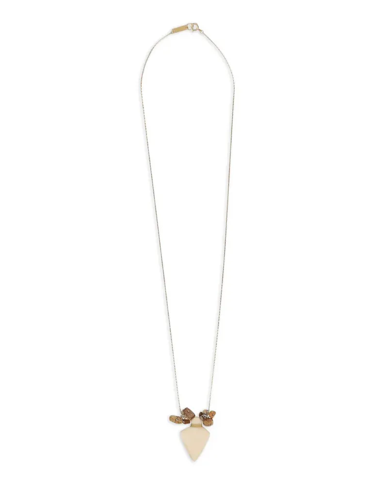 Isabel Marant stone-pendant necklace - Gold Gold