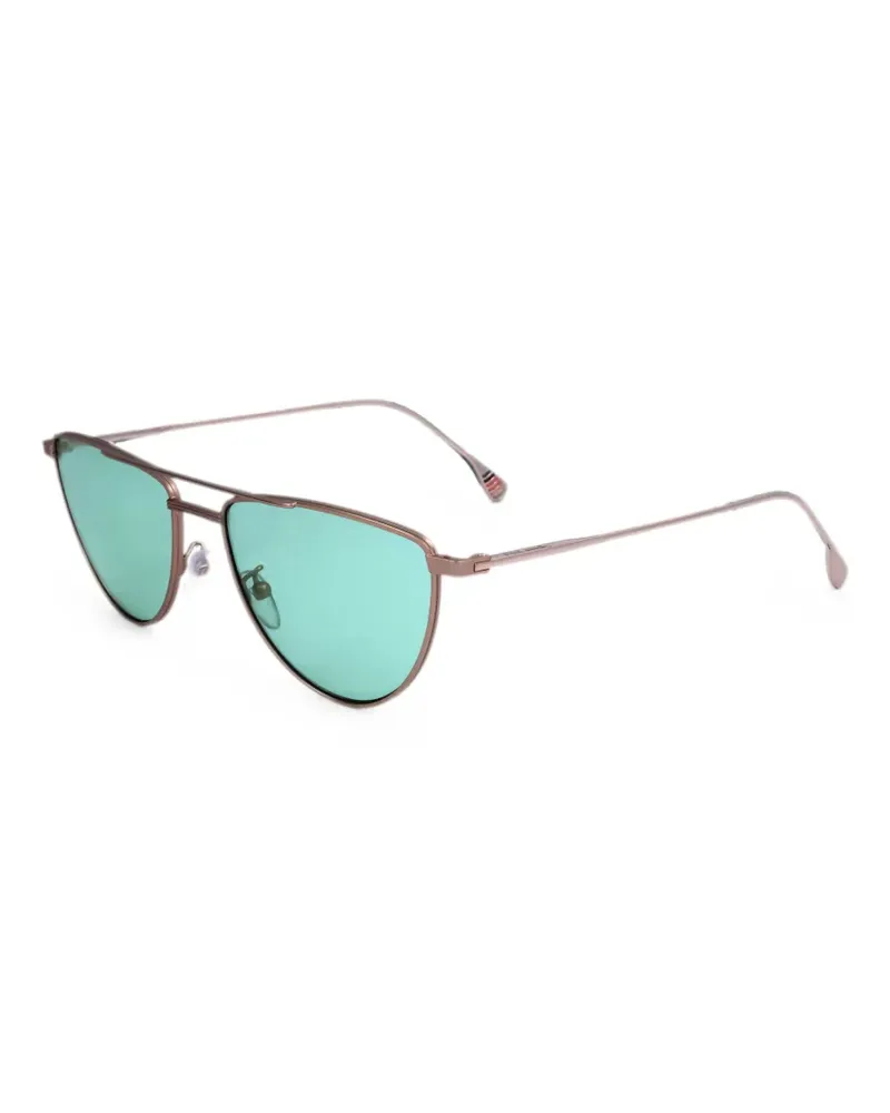 Paul Smith Matte Brille mit geometrischem Gestell - Gold Gold