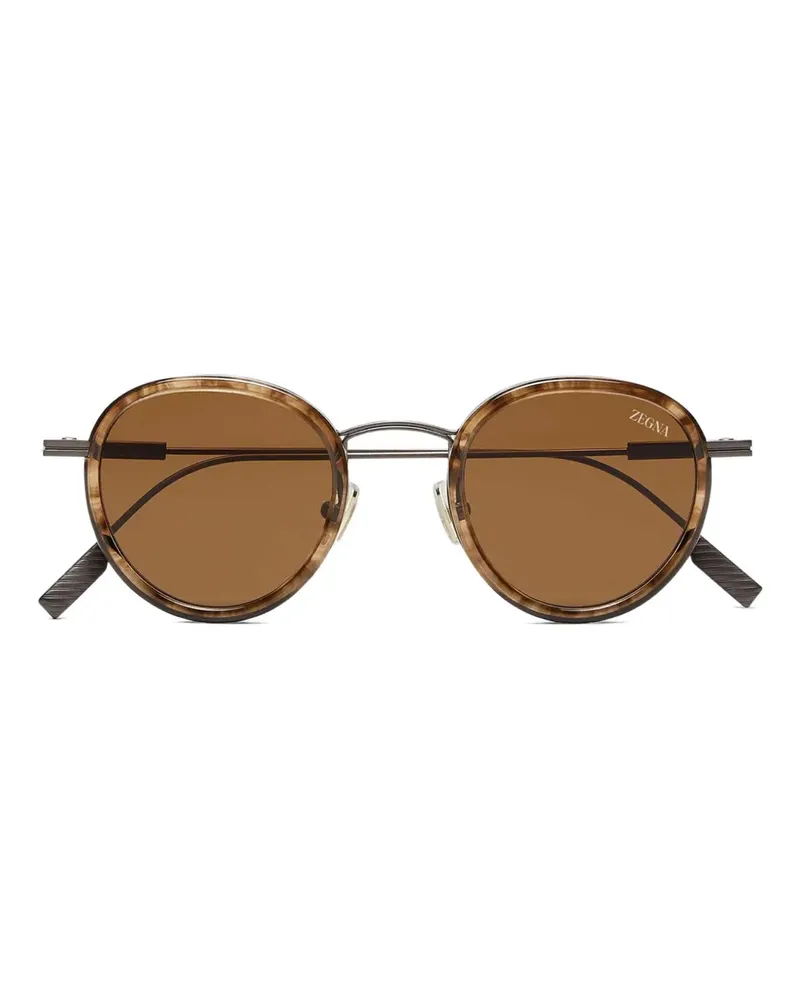 Ermenegildo Zegna Havana Sonnenbrille - Braun Braun